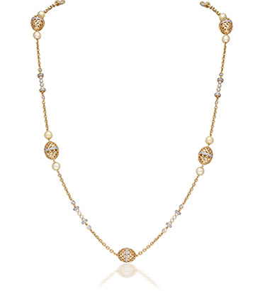 Pearl and Diamond necklace