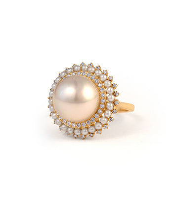Pearl and Diamond earrings