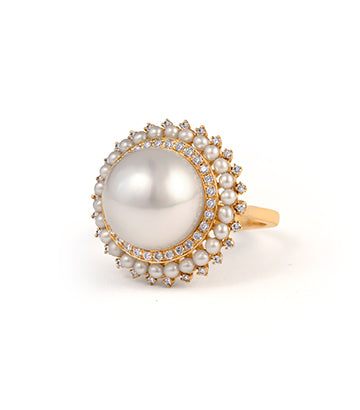 Pearl and Diamond earrings