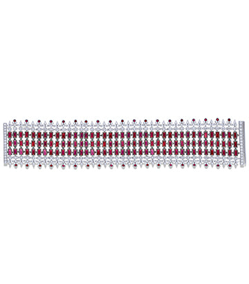Diamond and Ruby bracelet
