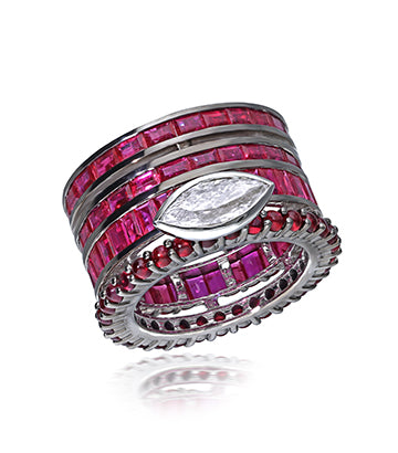 Diamond and Ruby ring