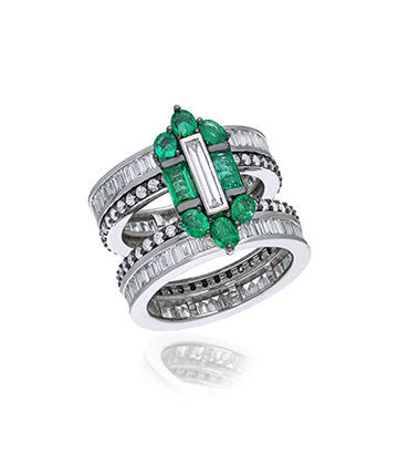 Diamond and Emerald ring