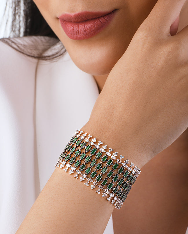 Diamond & Emerald bracelet