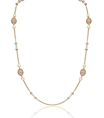 Pearl and Diamond necklace